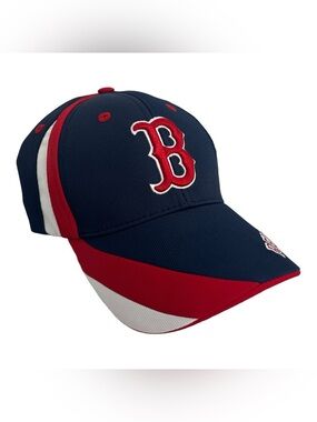 NEW Official MLB Boston Red Sox Baseball Hat Navy & Red Adult One Size Fits All